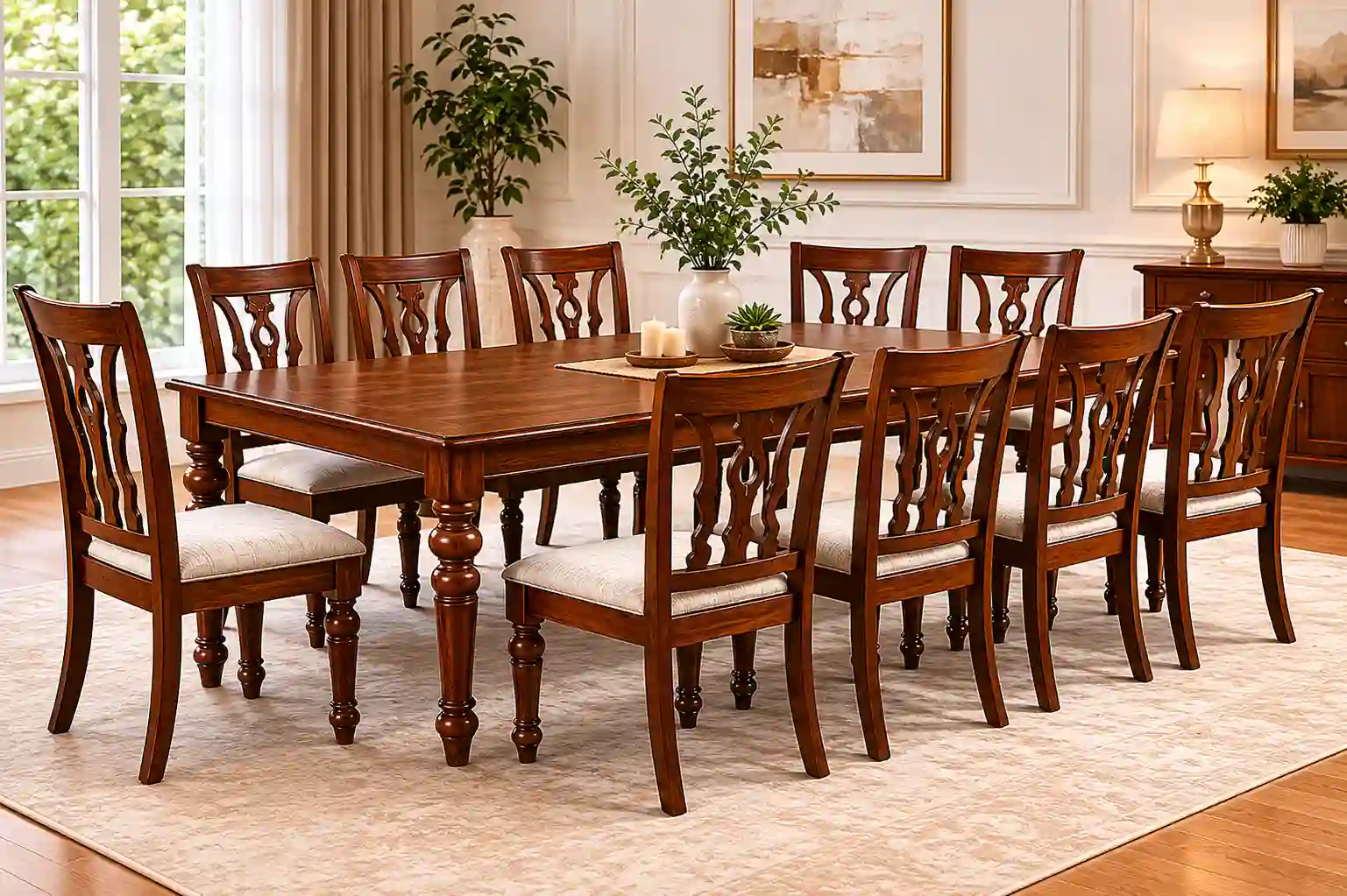 custom made prestige solid wood 8 seater dining set custom made prestige solid wood 8 seater dining set
