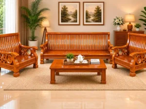3+1+1 fullcover wooden sofa00003
