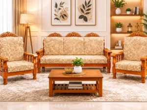 3+1+1 fullcover wooden sofa00009