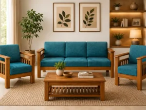 3+1+1 fullcover wooden sofa00010