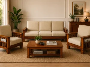 3+1+1 fullcover wooden sofa00025