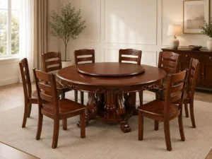 custom roundertoil solid wood dremium 8 seater dining set