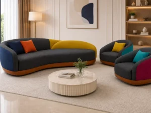 full covered 3+1+1 sofa 1