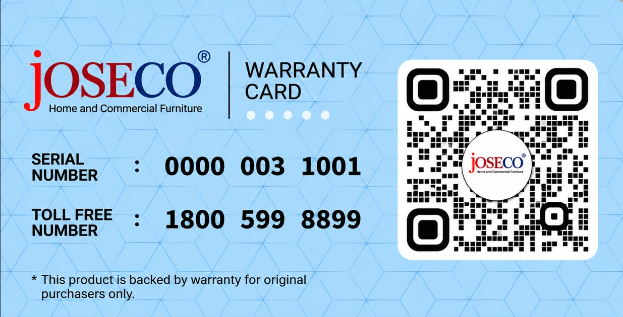 JOSECO Lifetime Warranty Card