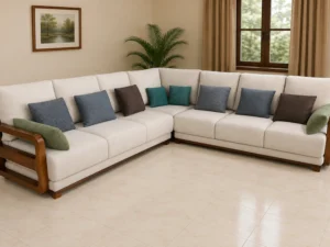 wooden corner sofa 66