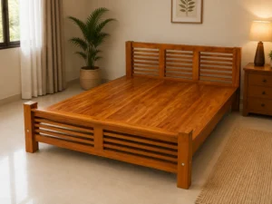 premium acacia wood cot 2