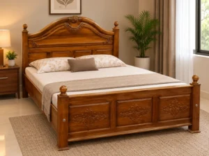 teak cot 1
