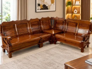 wooden corner sofa 68