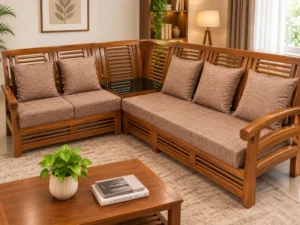 wooden corner sofa 65